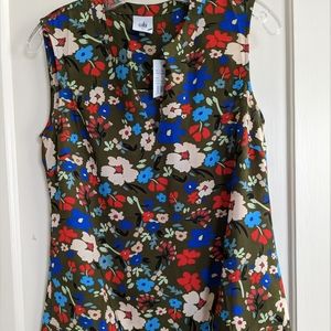 Cabi Wild flower floating floral top NWT